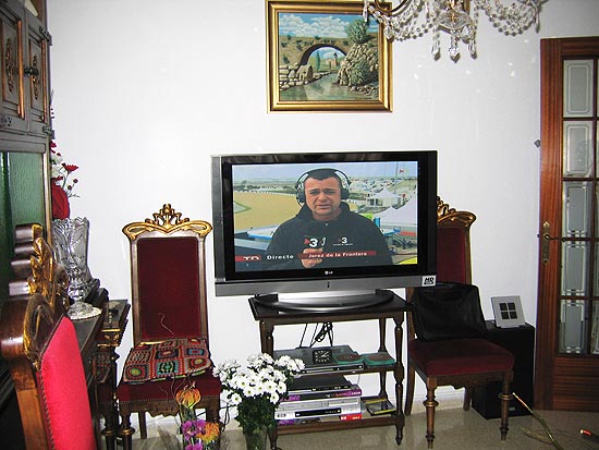 La tele nova al menjador a casa