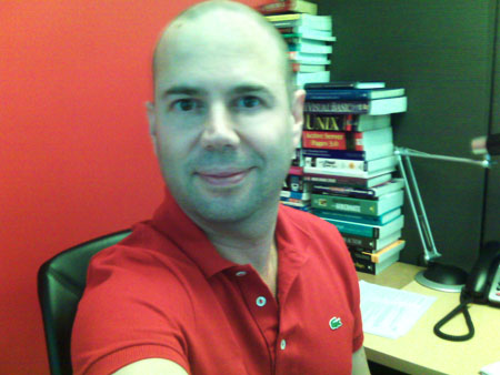 Albert in red