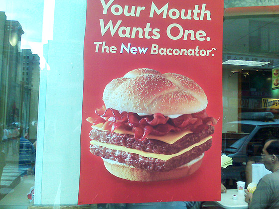 Wendy's Baconator Burger - Crazy
