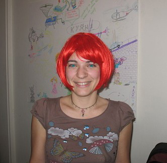 Judit with read hair