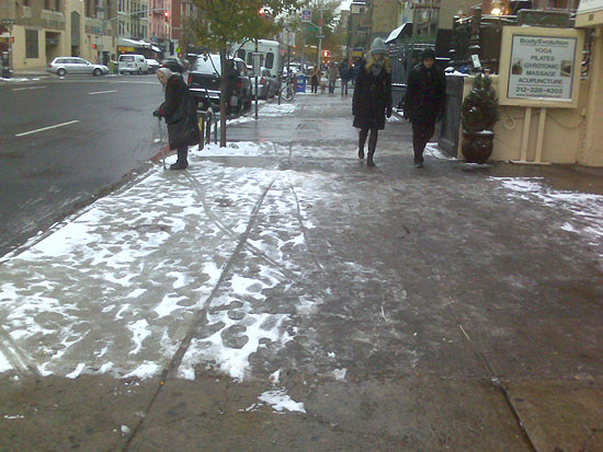 First snow NYC - Winter 07-08