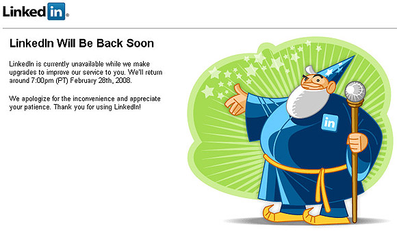 LinkedIn down