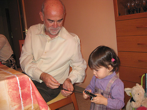 With grandpa