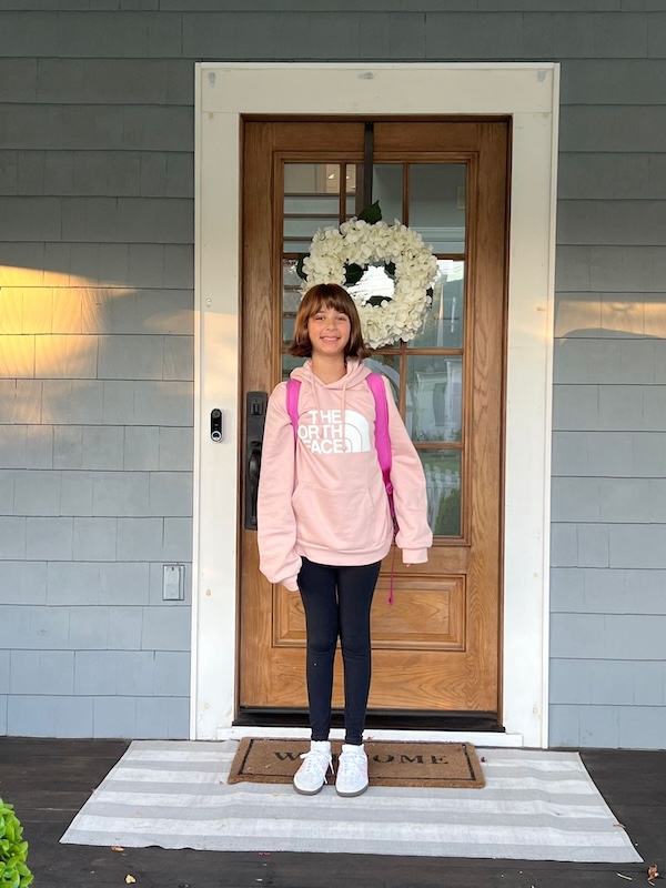 Sofia-first-day-of-school-2025 Center Moriches Middle School, NY
