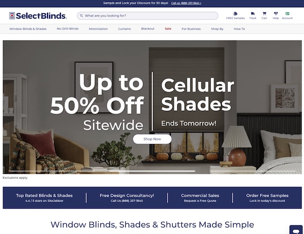 Do not buy from SelectBlinds.com