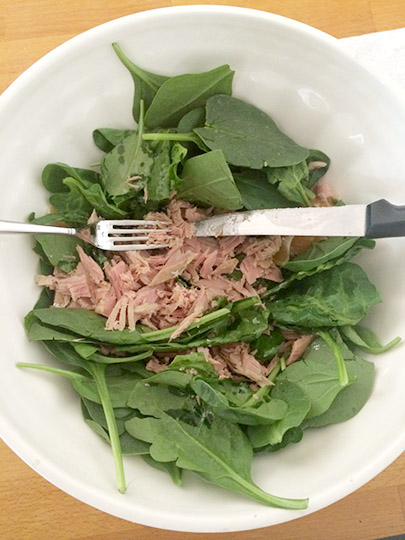 Albert's Spinach, Goat Cheese Salad