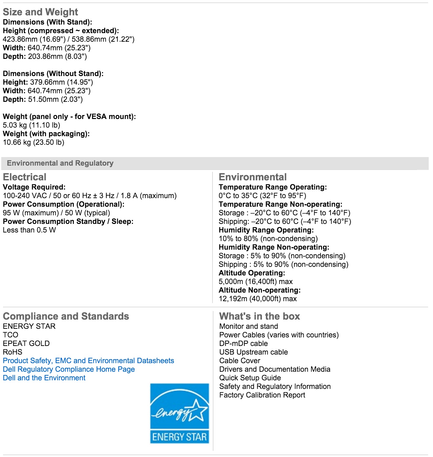 Dell P2715Q Features